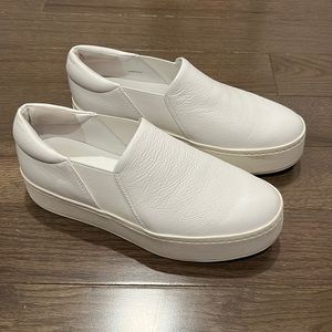 Vince platform white sneakers size 6